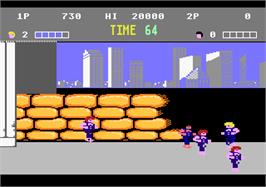 In game image of Double Dragon on the Atari 7800.