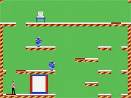 In game image of Impossible Mission on the Atari 7800.