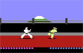 In game image of Karateka on the Atari 7800.