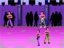 In game image of Pit Fighter on the Atari 7800.