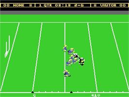 In game image of Touchdown Football on the Atari 7800.