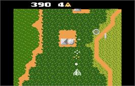 In game image of Xevious on the Atari 7800.