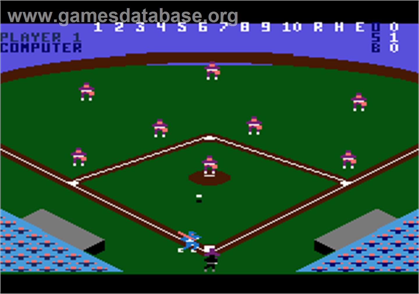Peter Rose Baseball - Atari 7800 - Artwork - In Game