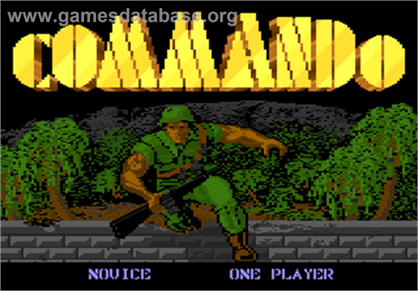 Commando - Atari 7800 - Artwork - Title Screen