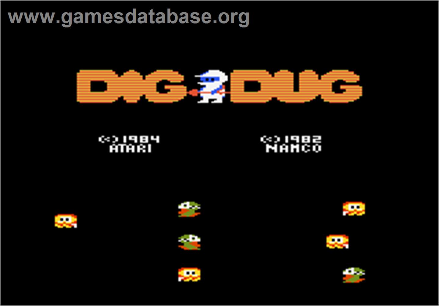 Dig Dug - Atari 7800 - Artwork - Title Screen