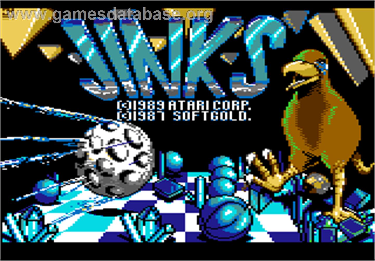 Jinks - Atari 7800 - Artwork - Title Screen