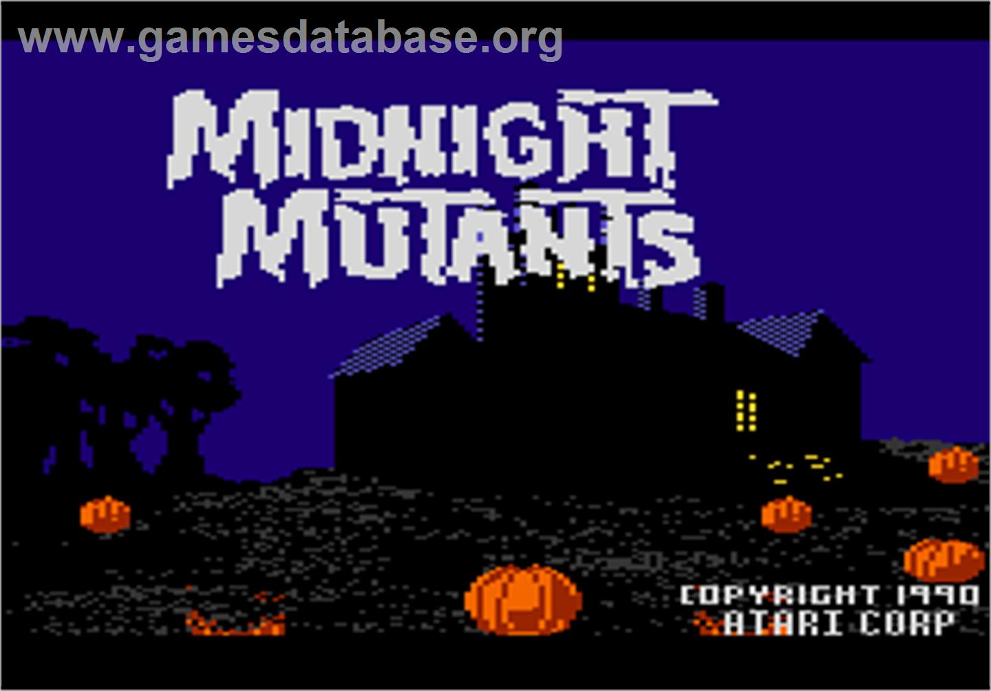 Midnight Mutants - Atari 7800 - Artwork - Title Screen