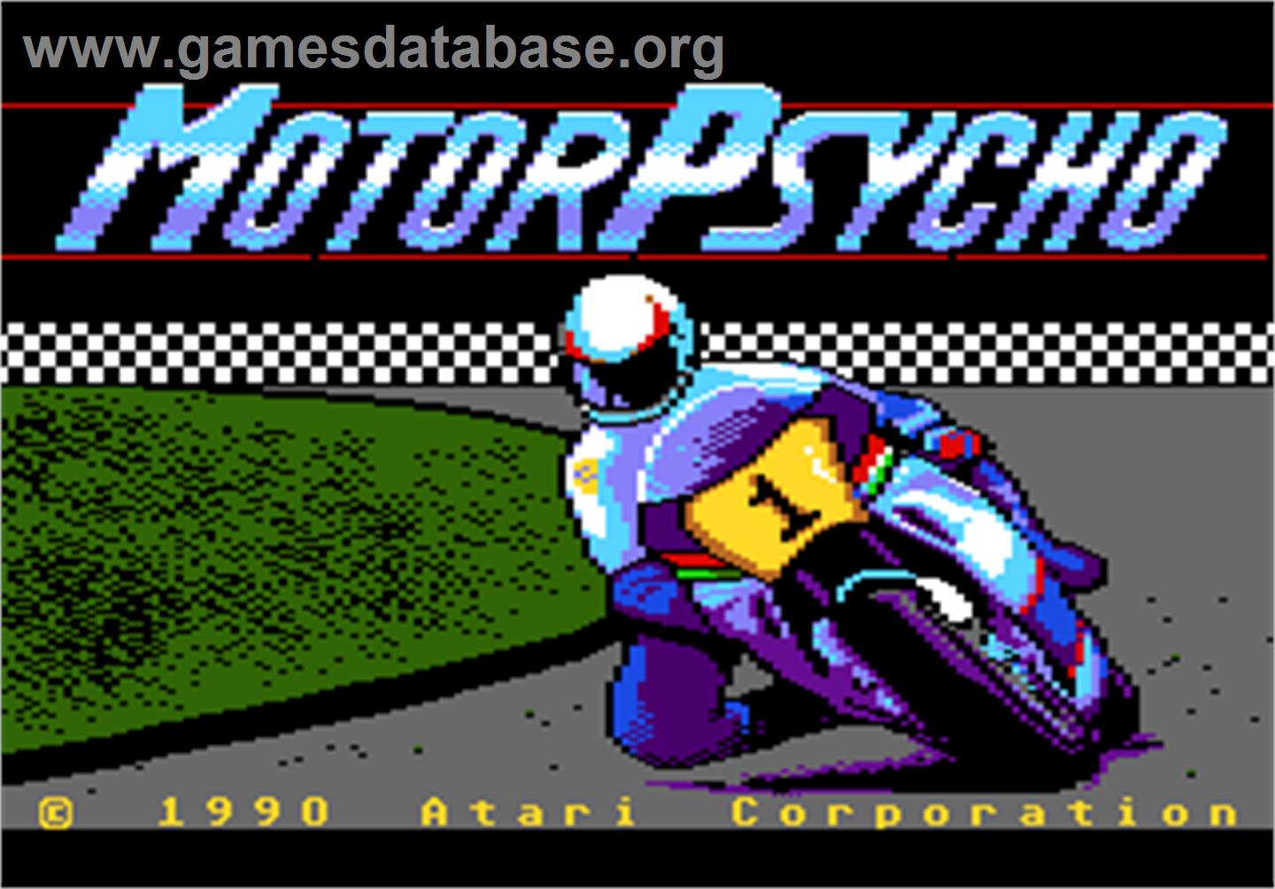 MotorPsycho - Atari 7800 - Artwork - Title Screen