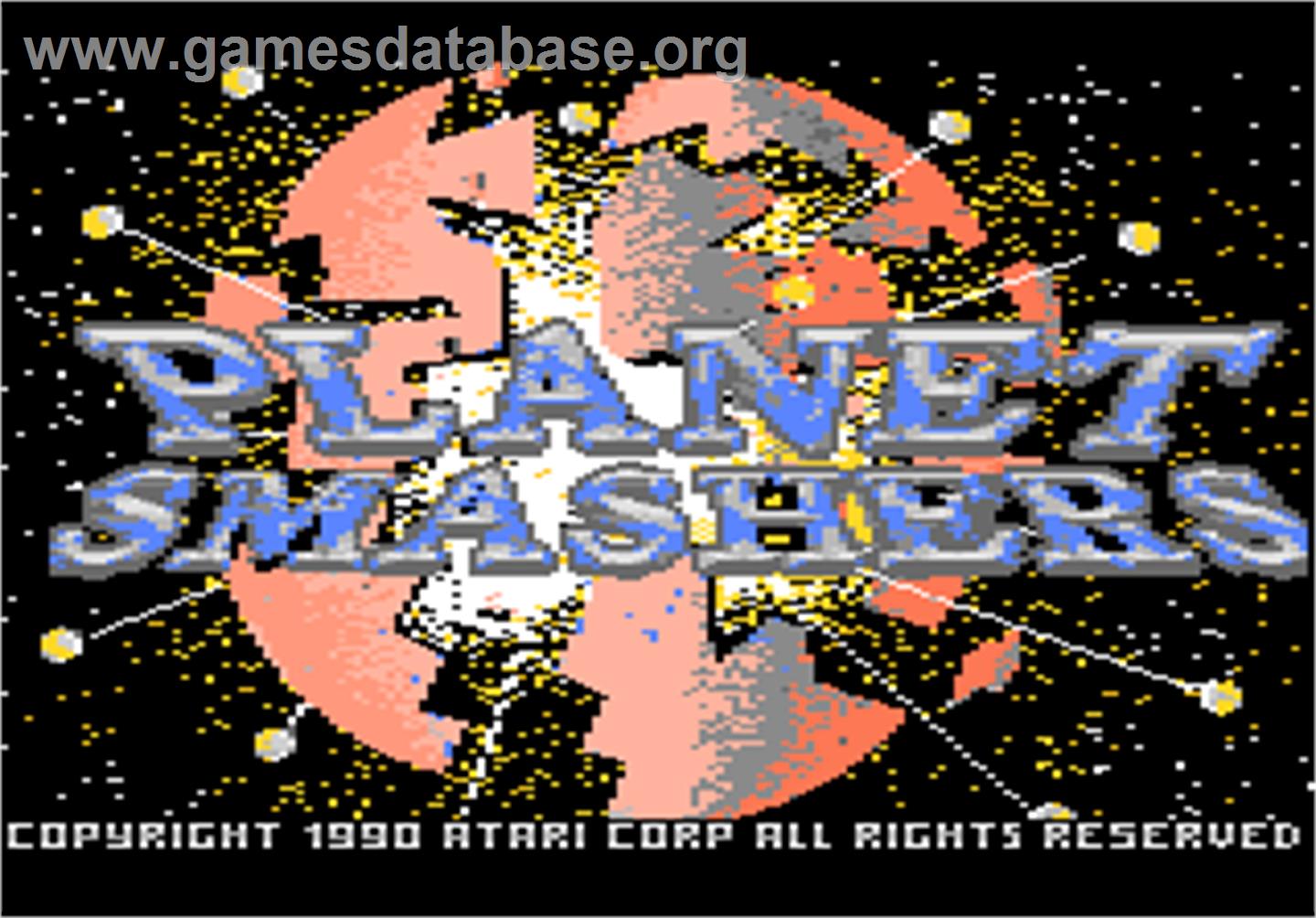 Planet Smashers - Atari 7800 - Artwork - Title Screen