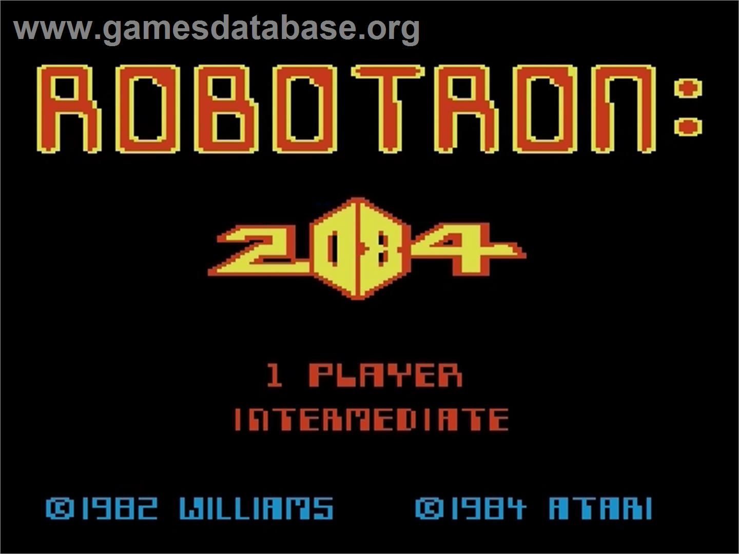 Robotron - Atari 7800 - Artwork - Title Screen