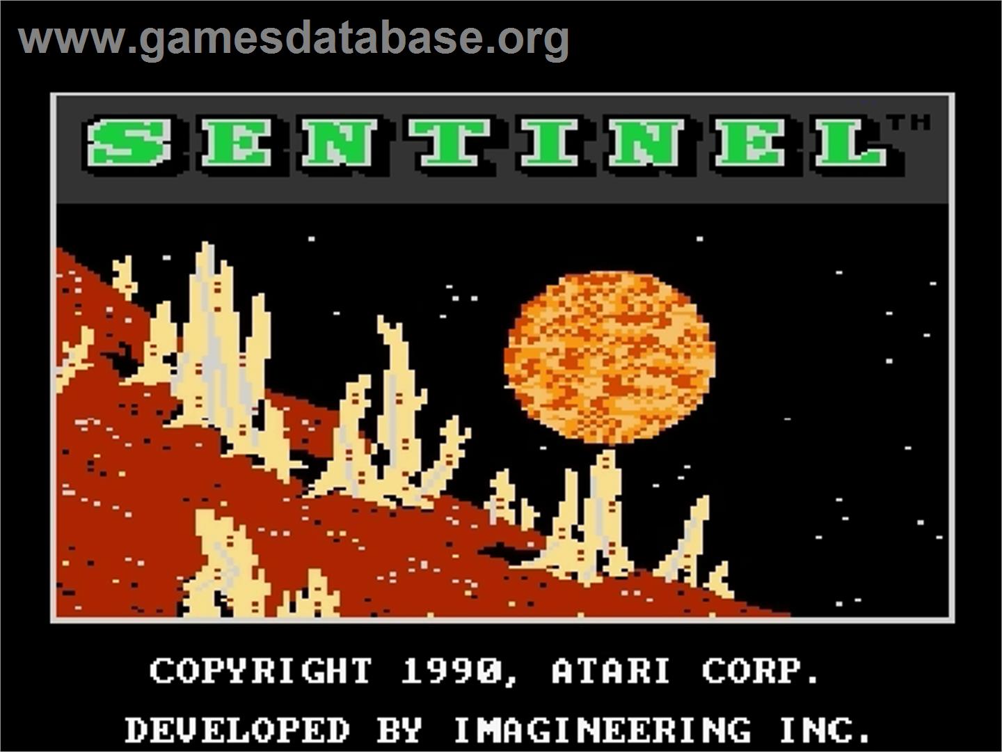 Sentinel - Atari 7800 - Artwork - Title Screen