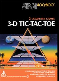 Box cover for 3D Tic-Tac-Toe on the Atari 8-bit.