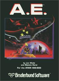 Box cover for A.E. on the Atari 8-bit.
