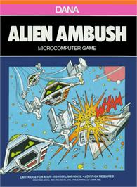 Box cover for Alien Ambush on the Atari 8-bit.