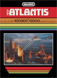 Box cover for Atlantis on the Atari 8-bit.