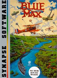 Box cover for Blue Max on the Atari 8-bit.