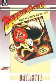 Box cover for Boulder Dash 2 on the Atari 8-bit.