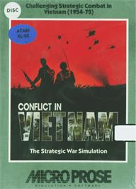 Box cover for Conflict in Vietnam on the Atari 8-bit.