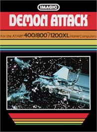 Box cover for Demon Attack on the Atari 8-bit.