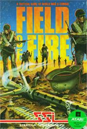 Box cover for Field of Fire on the Atari 8-bit.