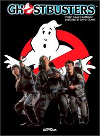 Box cover for Ghostbusters on the Atari 8-bit.