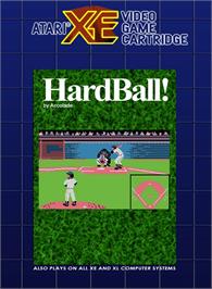 Box cover for HardBall on the Atari 8-bit.