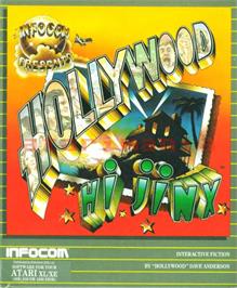 Box cover for Hollywood Hijinx on the Atari 8-bit.