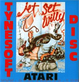Box cover for Jet Set Willy on the Atari 8-bit.