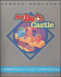 Box cover for Mr. Do's Castle on the Atari 8-bit.