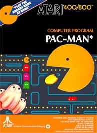 Box cover for Pac-Man on the Atari 8-bit.