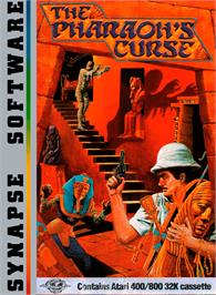 Box cover for Pharaoh's Curse on the Atari 8-bit.