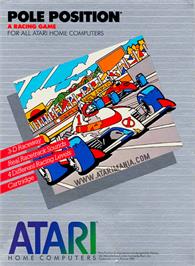 Box cover for Pole Position on the Atari 8-bit.