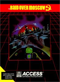 Box cover for Raid Over Moscow on the Atari 8-bit.
