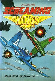 Box cover for Screaming Wings on the Atari 8-bit.