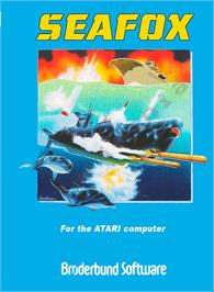 Box cover for Seafox on the Atari 8-bit.