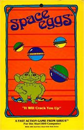 Box cover for Space Eggs on the Atari 8-bit.