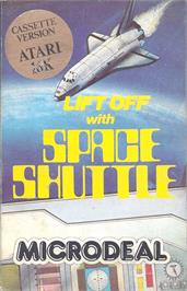 Box cover for Space Shuttle: A Journey into Space on the Atari 8-bit.