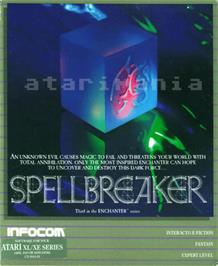 Box cover for Spellbreaker on the Atari 8-bit.