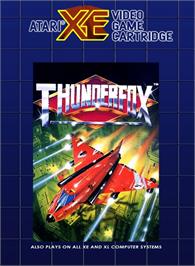 Box cover for Thunder Fox on the Atari 8-bit.
