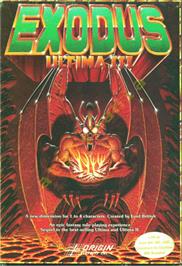 Box cover for Ultima III: Exodus on the Atari 8-bit.