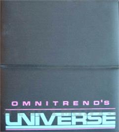 Box cover for Universe on the Atari 8-bit.