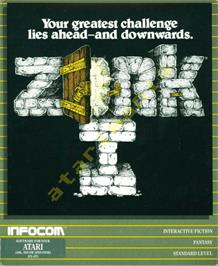 Box cover for Zork I: The Great Underground Empire on the Atari 8-bit.