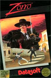 Box cover for Zorro on the Atari 8-bit.