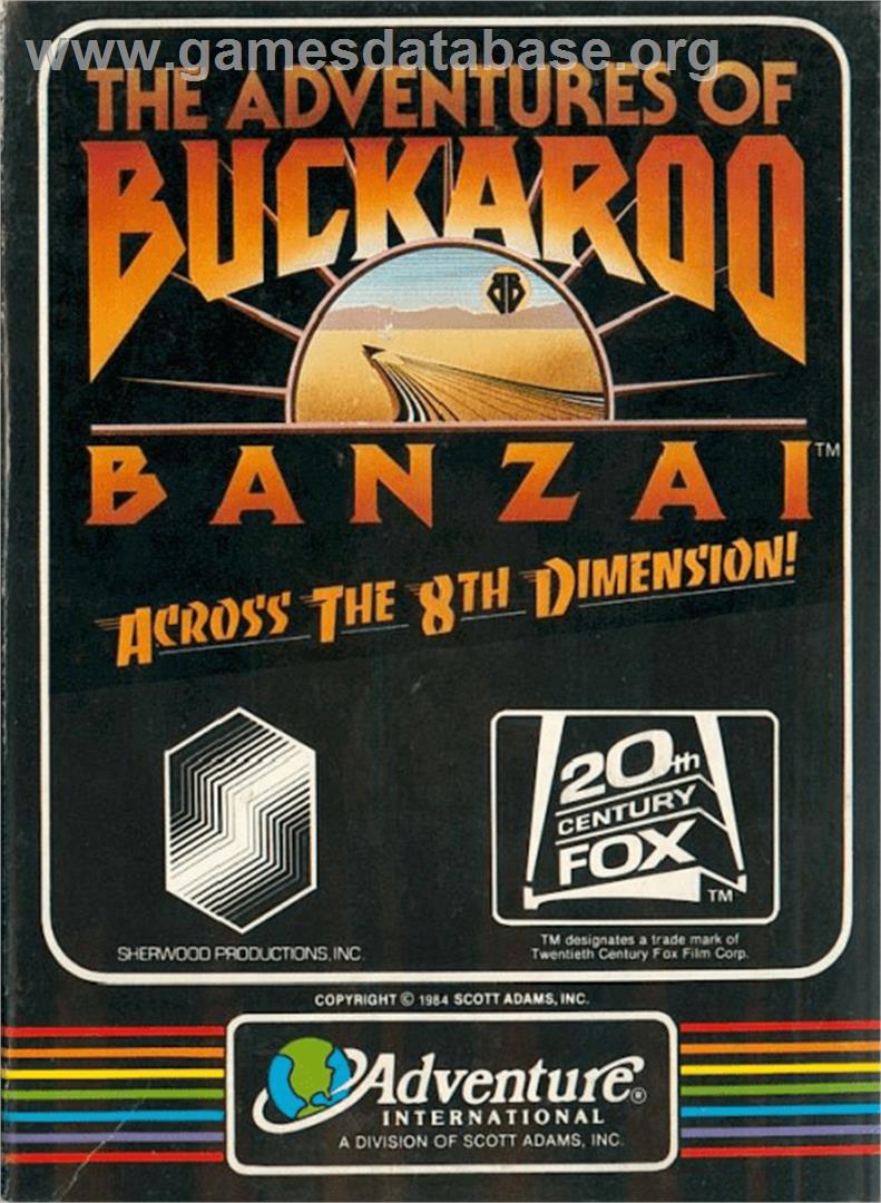 Adventures of Buckaroo Banzai Across the Eighth Dimension - Atari 8-bit - Artwork - Box