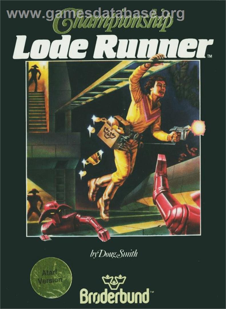 Championship Lode Runner - Atari 8-bit - Artwork - Box