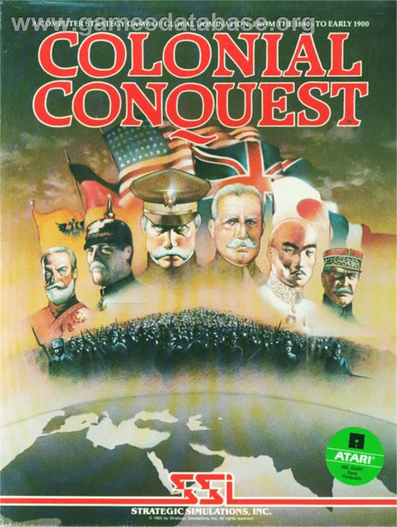 Colonial Conquest - Atari 8-bit - Artwork - Box