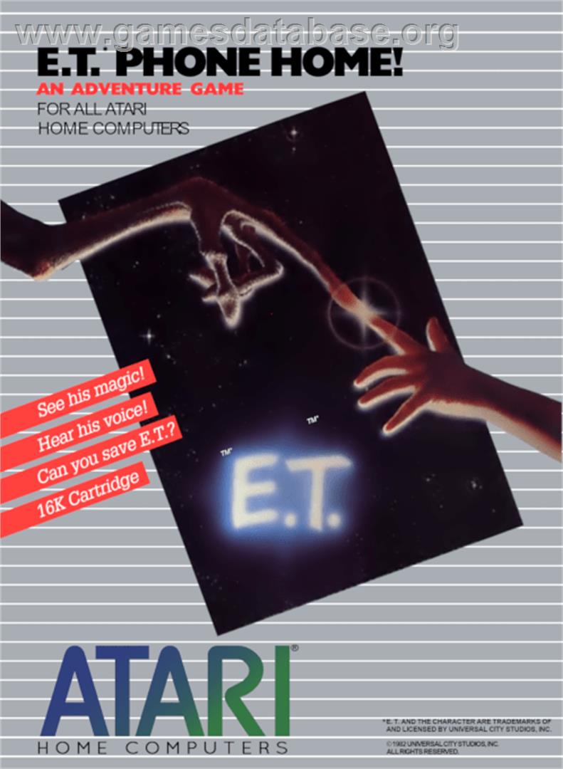E.T. Phone Home - Atari 8-bit - Artwork - Box