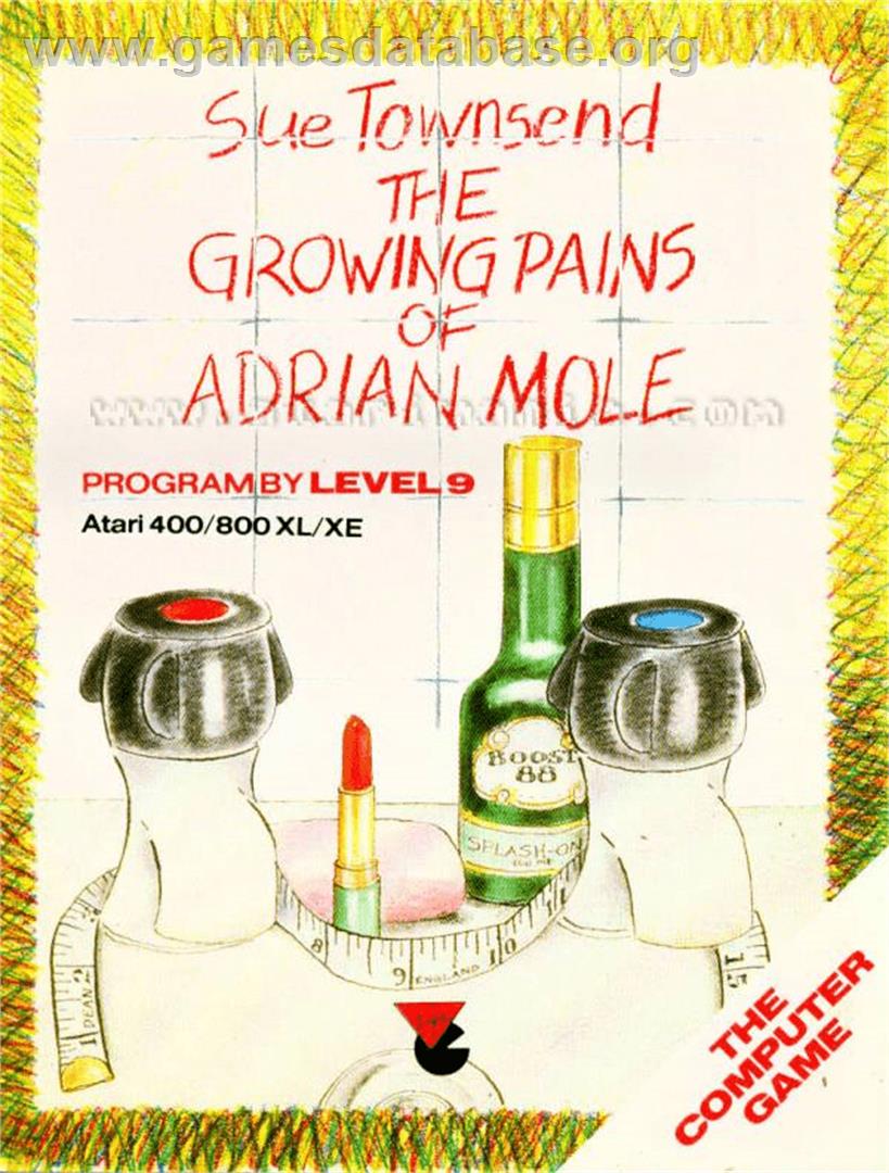 Growing Pains of Adrian Mole - Atari 8-bit - Artwork - Box