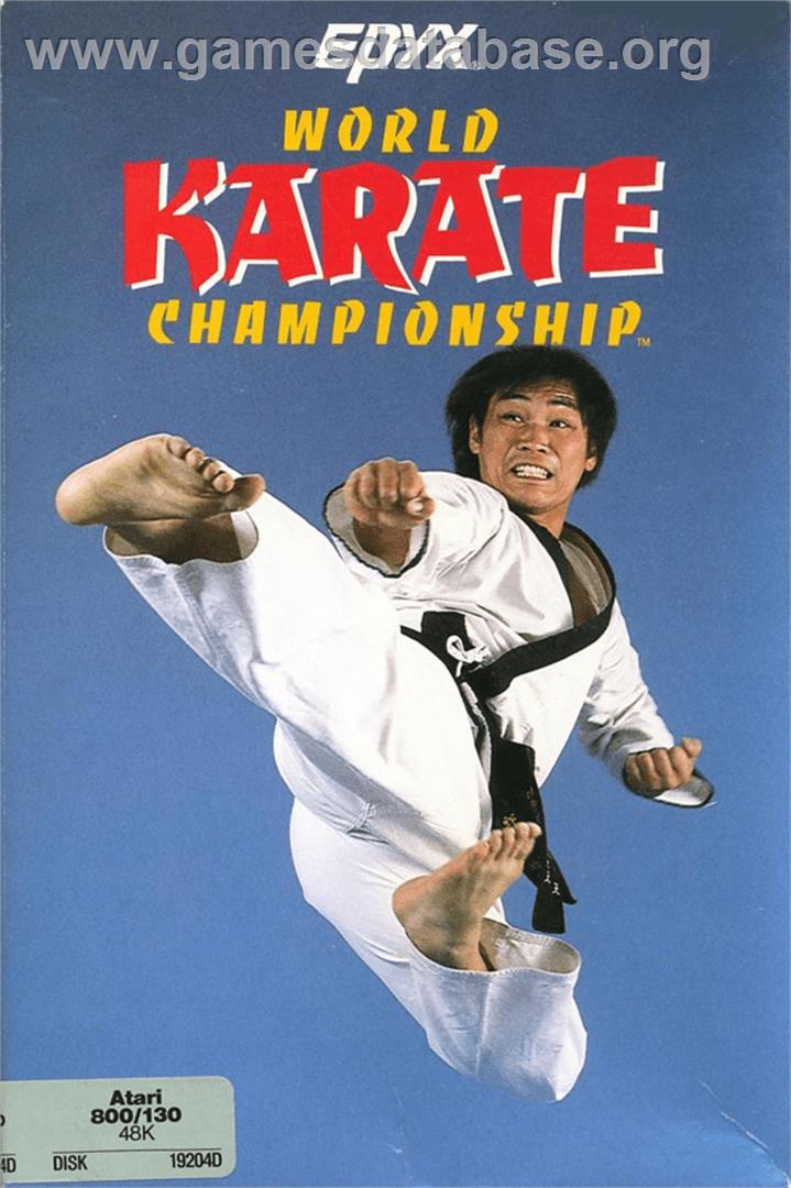 International Karate - Atari 8-bit - Artwork - Box