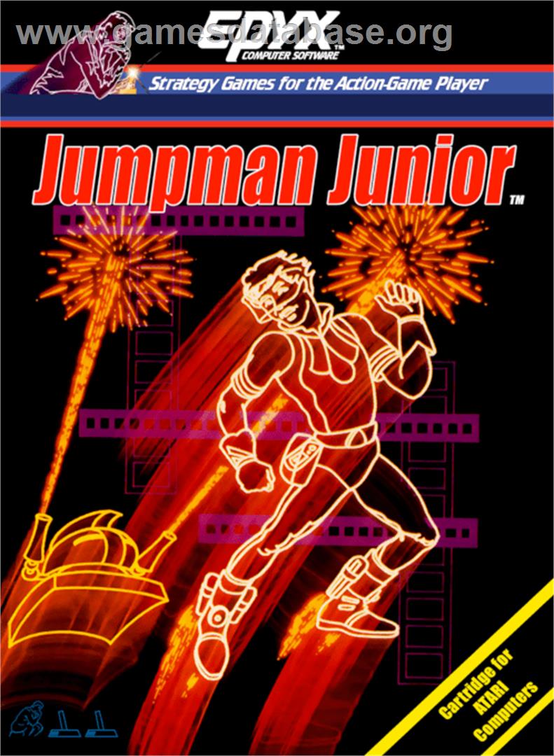 Jumpman Junior - Atari 8-bit - Artwork - Box
